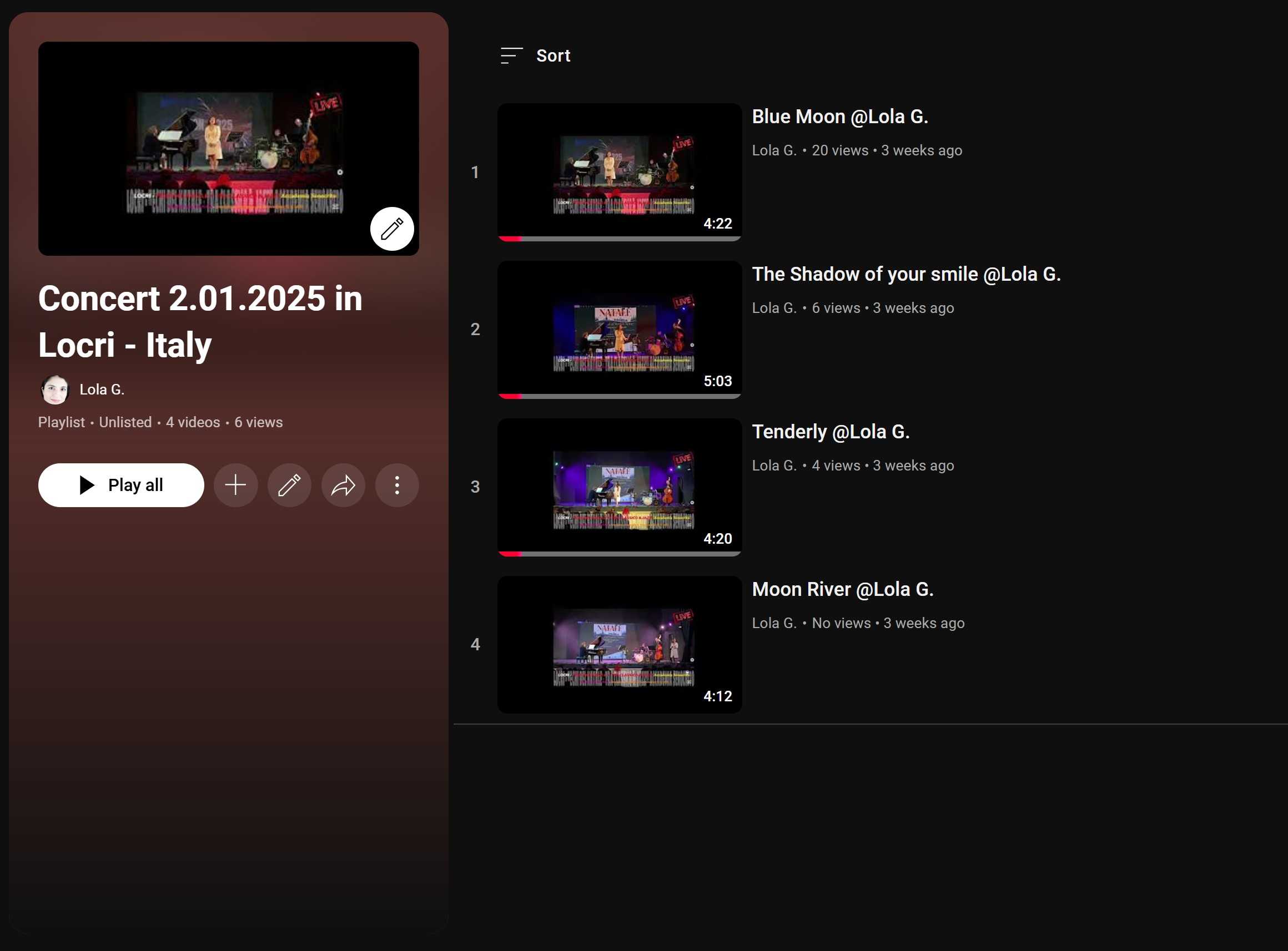 Lola & Tomasz Playlist