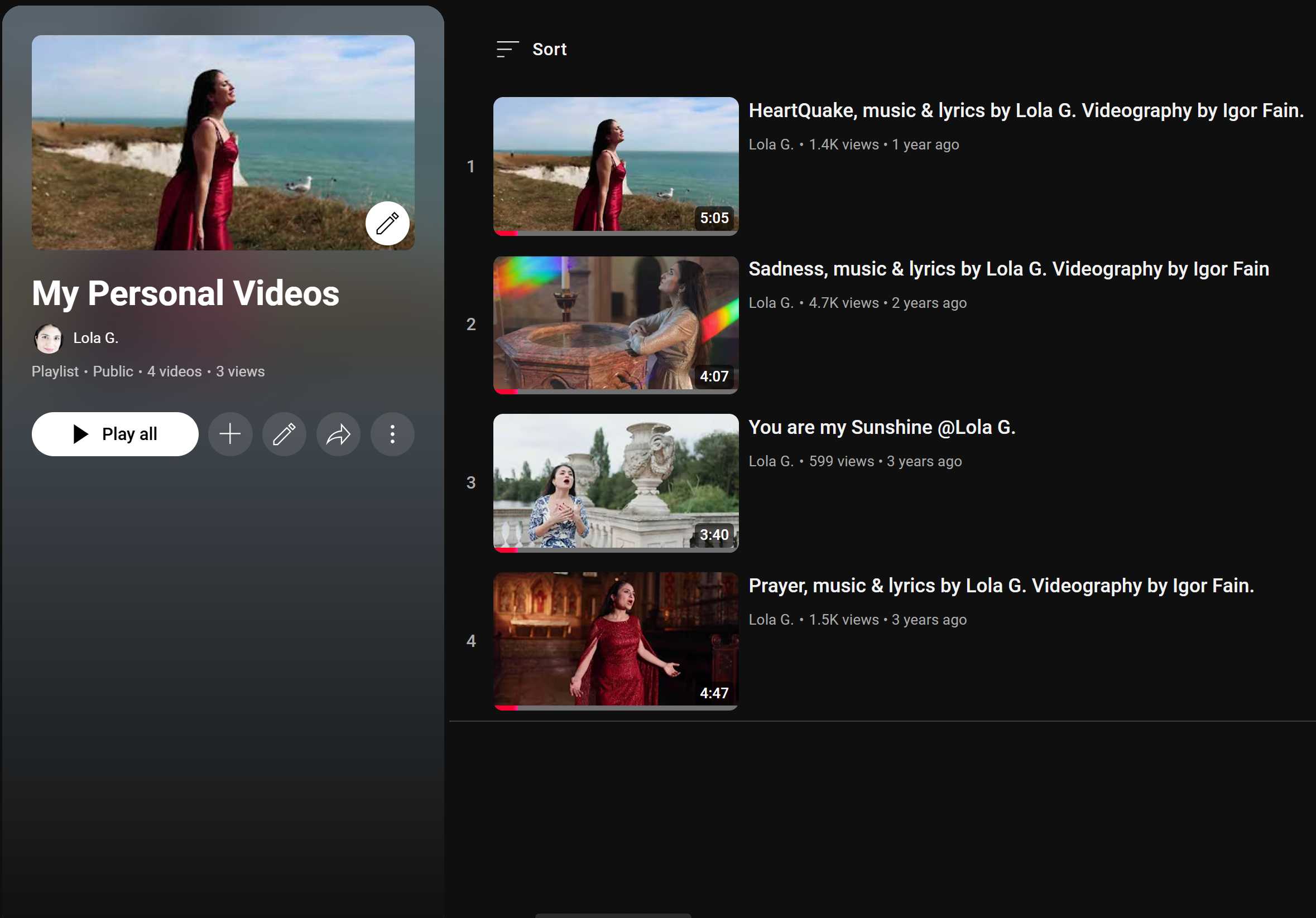 My Music Videos